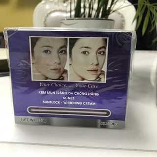 Kem bood mụn trắng da chống nắng 30g