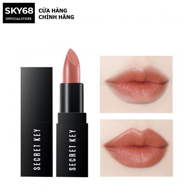 Son Lì Secret Key Fitting Forever Lipstick 3.5g - No.16 Mocha Latte (Cam đất)