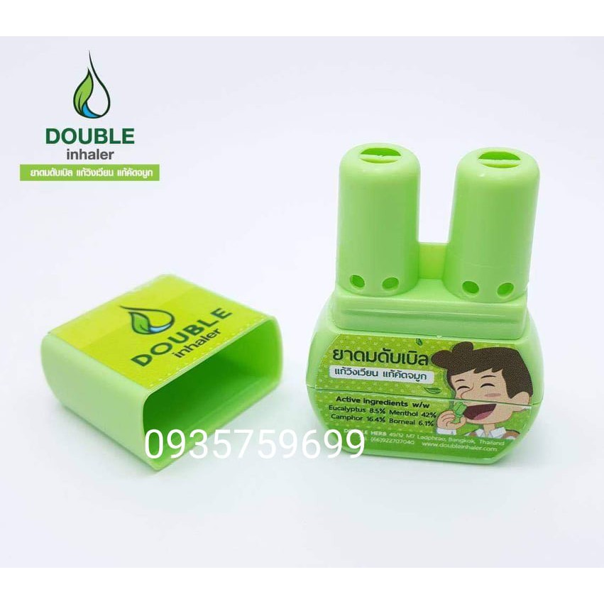 Ống hít thông mũi 2 đầu Thai Herb Double Inhaler