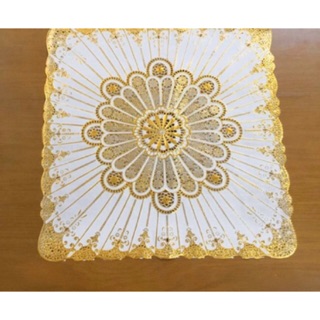 (50x50) Khăn trải bàn nhựa 3d trải côn bàn, tủ lạnh- ảnh thật