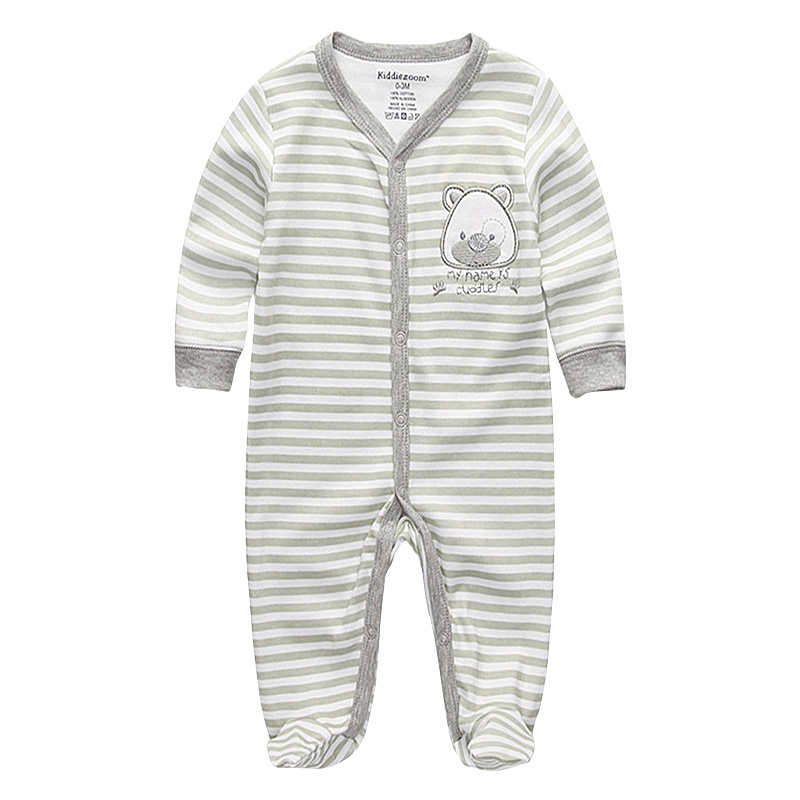 Quần áo trẻ sơ sinh Bé trai Bé gái Rompers Dài tay Quần áo Yếm Trang phục Món Cotton Tay Dài Cho Bé 0-12 Tháng Tuổi