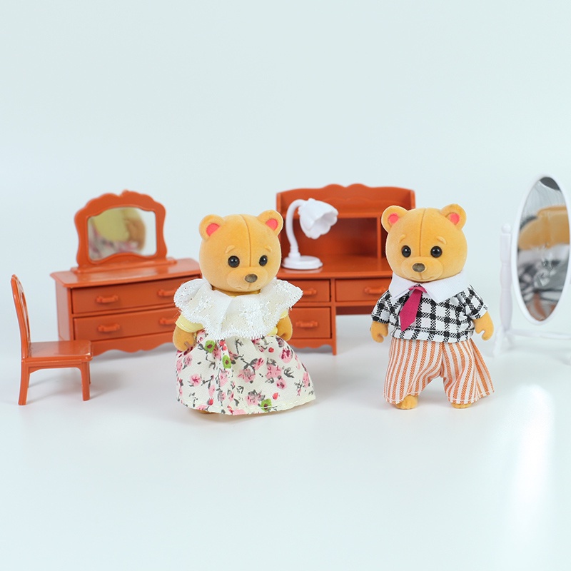 Bộ Đồ Chơi Nhà Búp Bê Gồm 17 Món Cho Bé