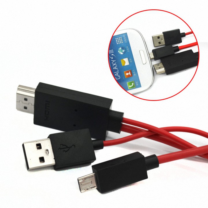 [Android] Dây Cáp TV HDMI Kết Nối Điện thoại Ra Tivi MHL