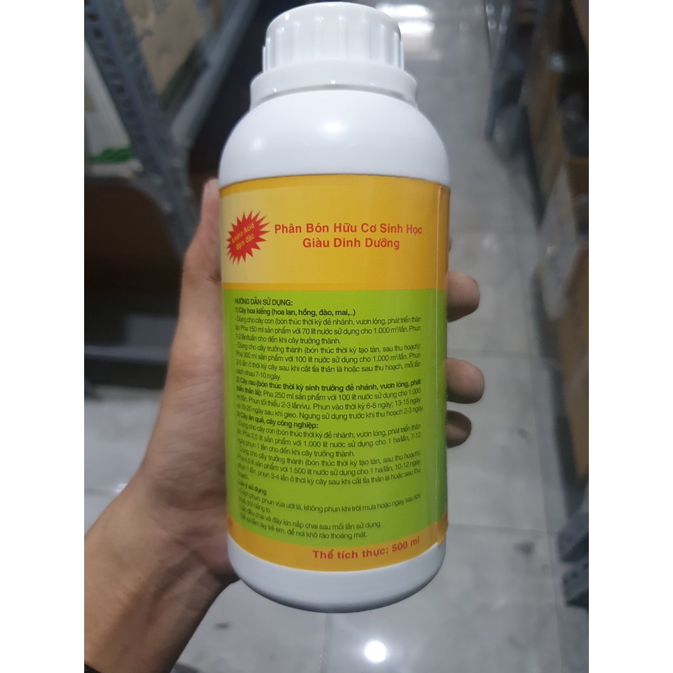 BIO DỊCH TRÙN QUẾ 500ml_Phân Bón Hữu Cơ thúc cây sinh trưởng khỏe, hồi phục cây yếu, nảy chồi, xanh lá, ra hoa, đậu quả