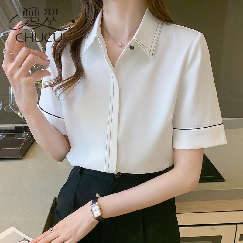 Áo Sơ Mi Chiffon Tay Ngắn Dáng Rộng Thời Trang Mùa Hè Dành Cho Nữ