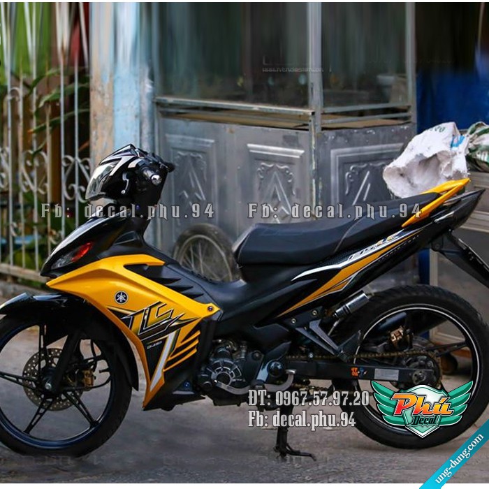 Tem rời Exciter 135 2011-2014 LC vàng đen (V)