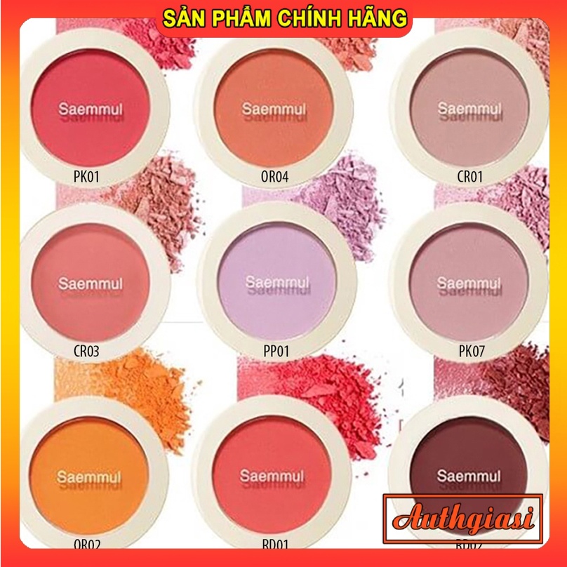 Phấn Má Hồng Siêu xinh The Saem Saemmul Single Blusher Hàn Quốc