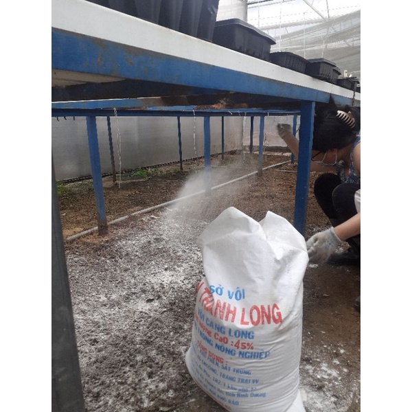 Bao 24-25kg Vôi Bột Nông Nghiệp Tân Thành Long, CaO 45%, Bón Cây, Khử Phèn, Sát T.rùng, Cải Tạo Đất, Ao Chuồng, ....