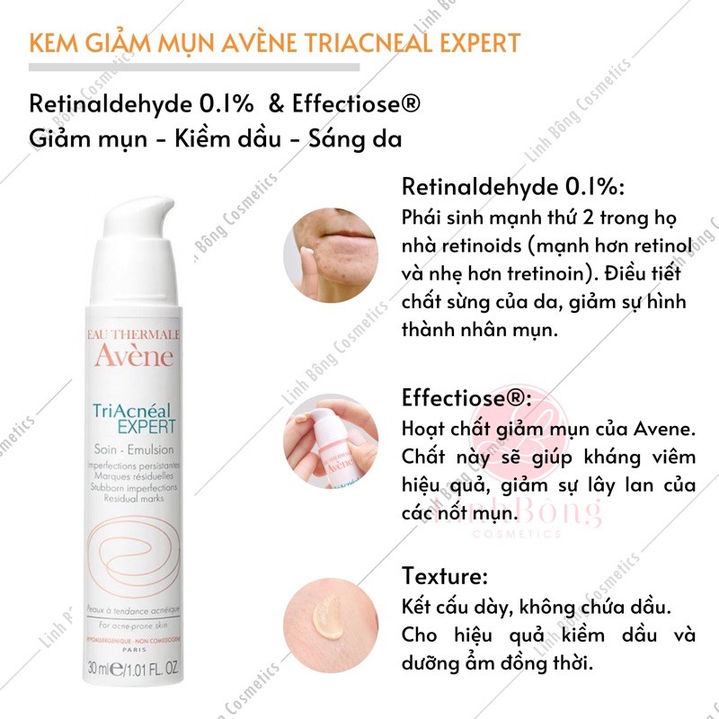 KEM GIẢM MỤN AVENE TRIACNEAL EXPERT Soin - Elmusion 30ML