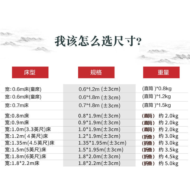 Chiếu trúc mùa hè hai mặt 1,5 mét lụa băng 1,8 m Ga trải giường đôi ký túc xá sinh viên 0,6M rơm <