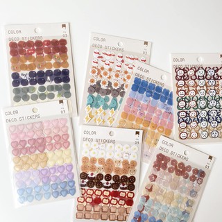 Set 3 tấm color sticker nhỏ xinh xắn kích thước khác nhau