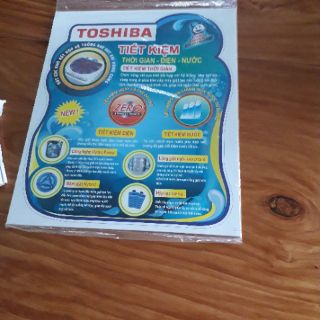 Tem dán máy giặt Toshiba