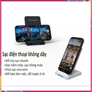 Sạc điện thoại không dây  ⚡CHÍNH HÃNG⚡,hỗ trợ sạc nhanh- cho Apple iPhone 8/ iPhone X/ XS Max/ip11/12 Samsung S8/ S9/ No
