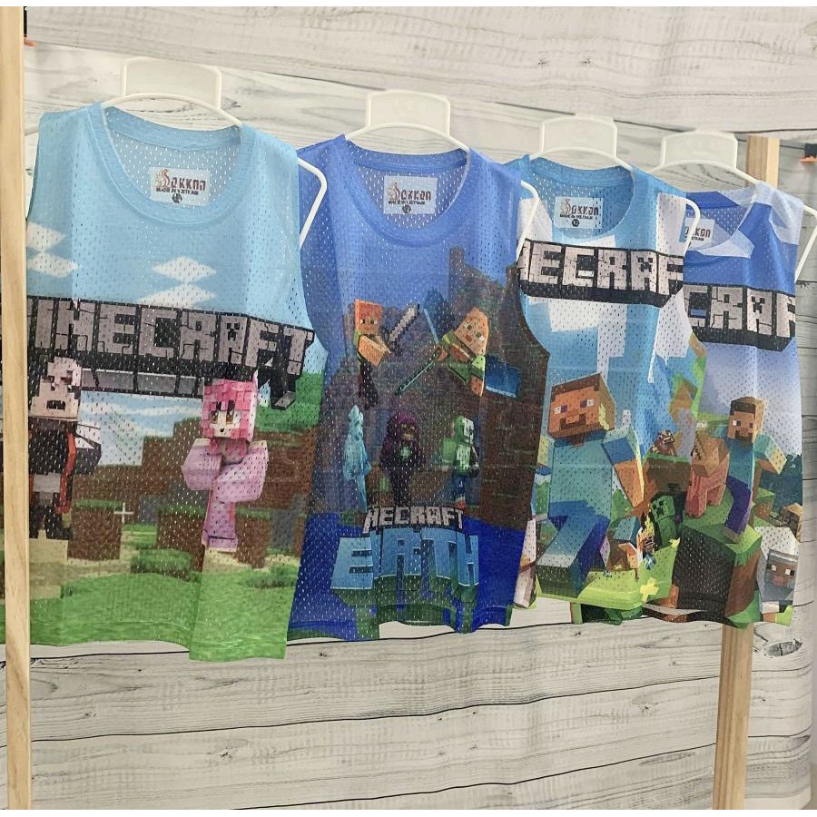 Áo 3 lỗ lưới Minecraft