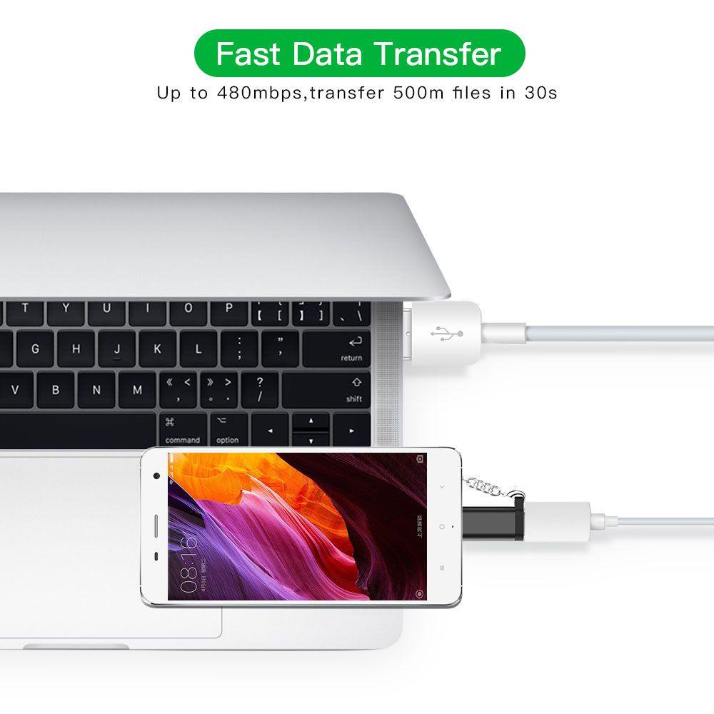 Đầu Nối OTG Type-C Sang Micro USB Cho Điện Thoại/Máy Tính Bảng