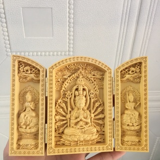 Hộp 3 tượng phật gỗ