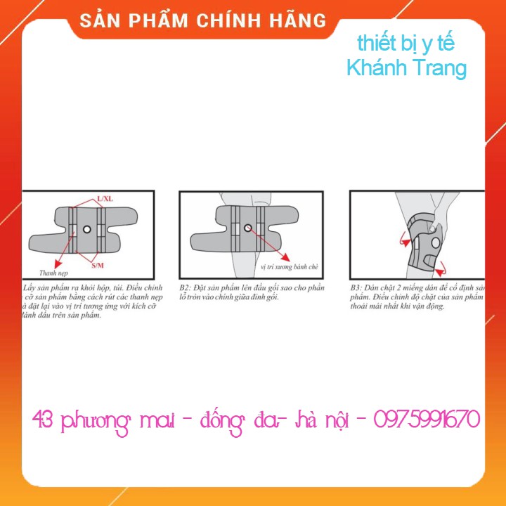 (Giá sỉ) Băng thun gối Orbe H3 cố định, hạn chế vận động cho người bị viêm khớp gối, thoái hóa khớp gối