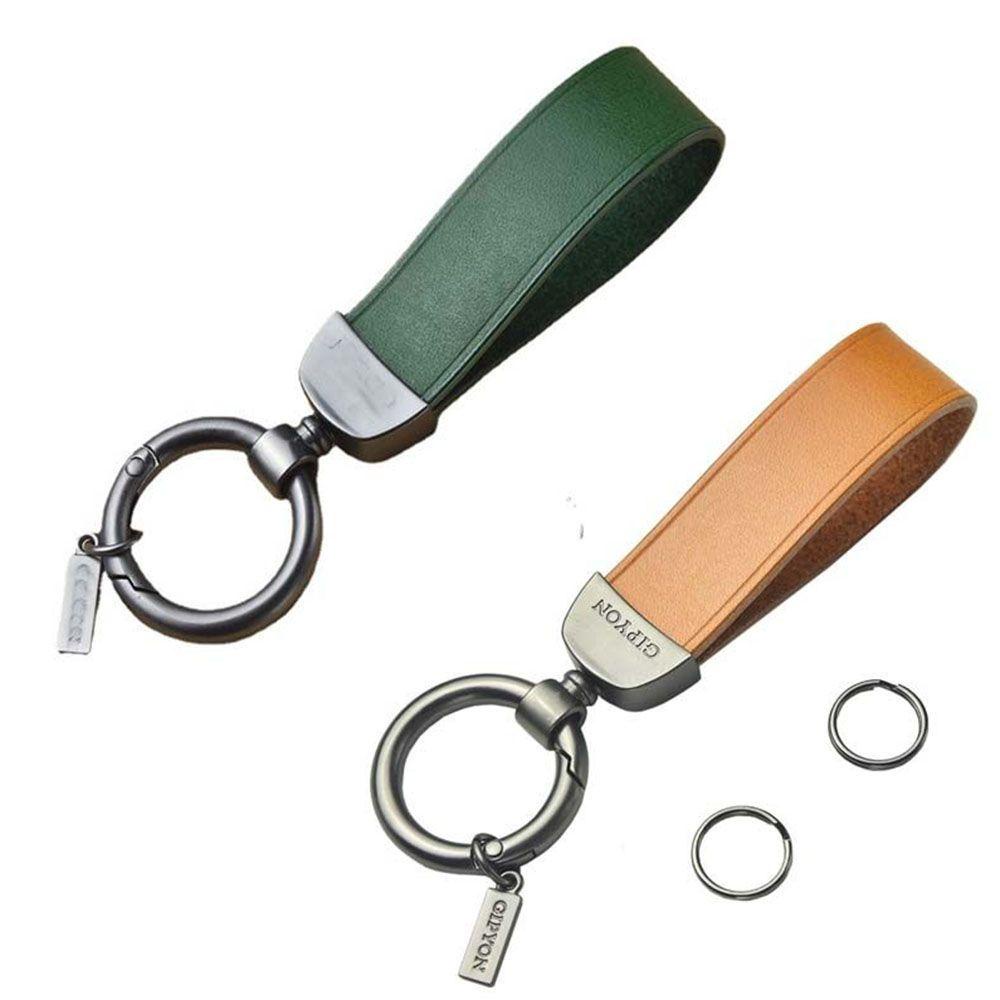 Móc Chìa Khóa Bằng Da PU Nhiều Màu Tùy Chọn Thời Trang Cho Nam Và Nữ Giá Đỡ
