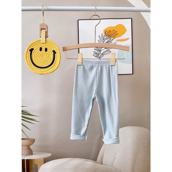 SET 5 QUẦN LEGGING DÀI CHO BÉ GÁI CHẤT COTTON TĂM DƯ XỊN
