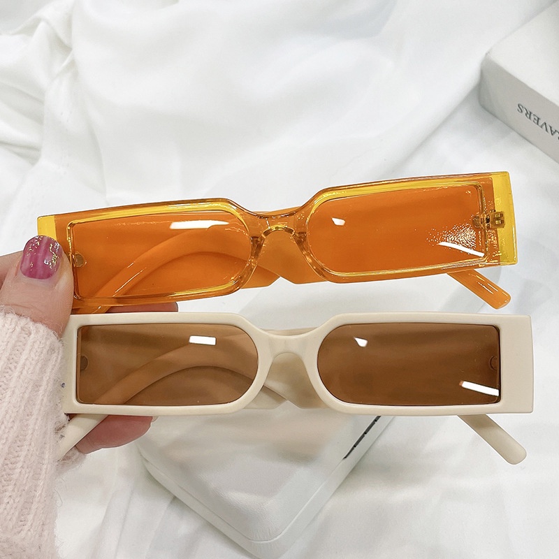 Kính Mát Hình Chữ Nhật Chống Tia UV400 Phong Cách Cổ Điển Mới Cho Nữ