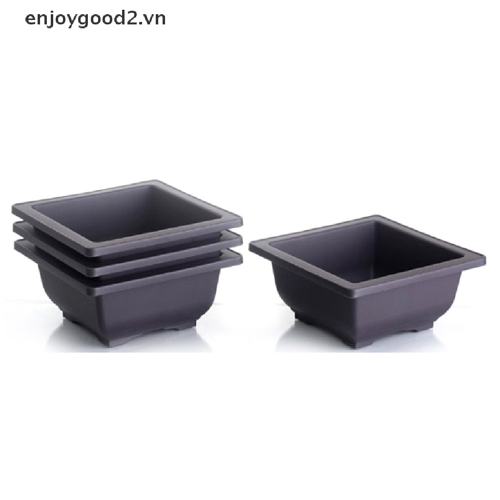 Chậu Nhựa Trồng Cây Hình Vuông / Chữ Nhật / Cây Carbon