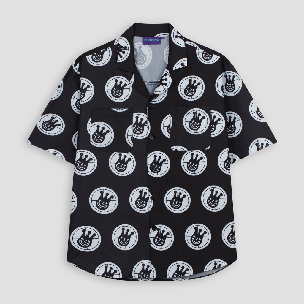 Áo sơ mi local brand unisex Clownz Headshot Short Sleeve Shirt form rộng, tay lỡ, chất cotton | BigBuy360 - bigbuy360.vn