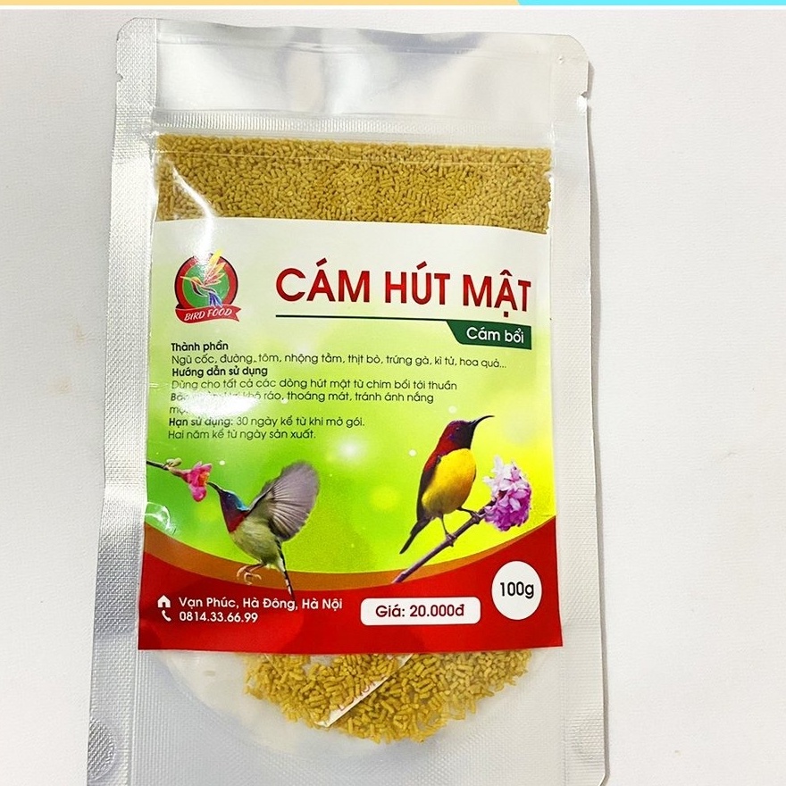 Cám Chim Hút Mật Minibica - Cám Bổi Birdfood gói 100g CC50