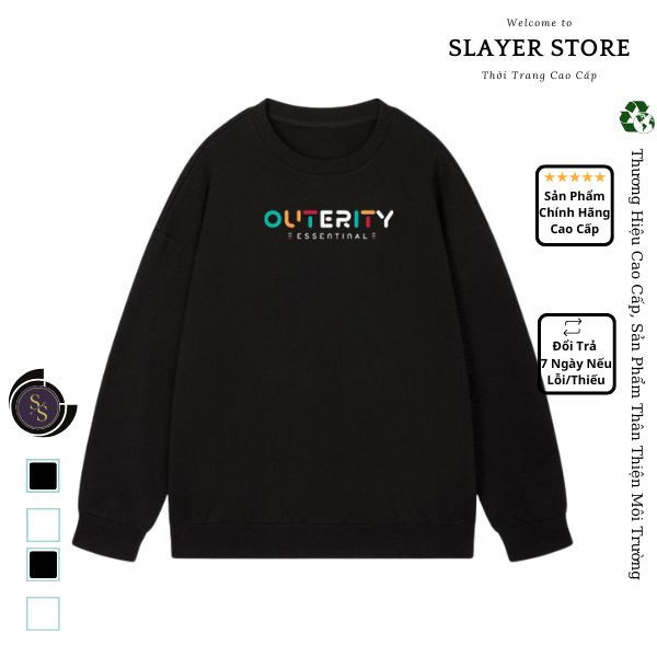 Áo Sweater unisex mẫu SAA4 in logo OUTERITY