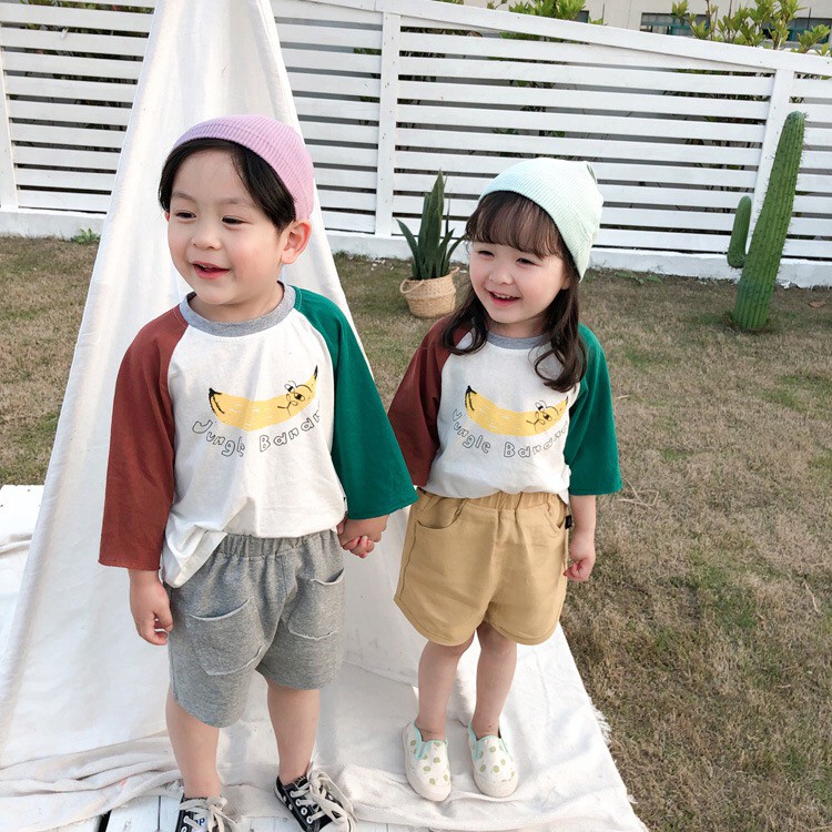 [XÃ KHO] Áo phông hè bé gái bé trai chuối