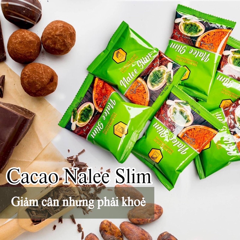 [Mua 10 tặng 1] Gói Lẻ Cacao Giảm Cân Naleeslim 30g