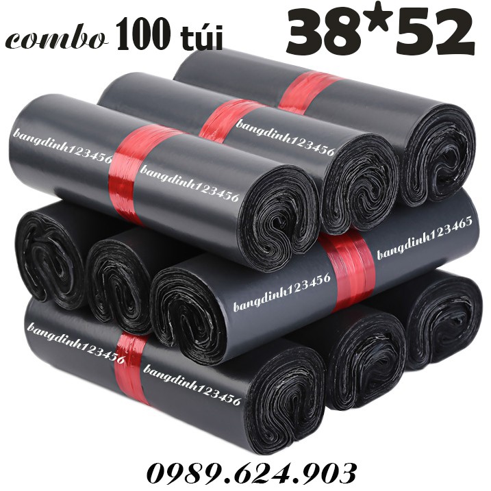 Túi gói hàng túi niêm phong tự dính size 38*52 ( túi dán miệng )