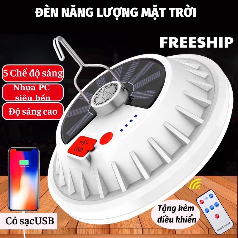 Đèn Led Đèn Năng Lượng Mặt Trời Đèn Tích Điện Chế Độ Thông Minh KHO GIA DỤNG TRẦN PHÚ