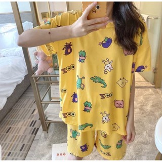 [Bao Chất, Bao rẻ] Sét Đồ Bộ Thun Lửng Oversize Siêu Hot