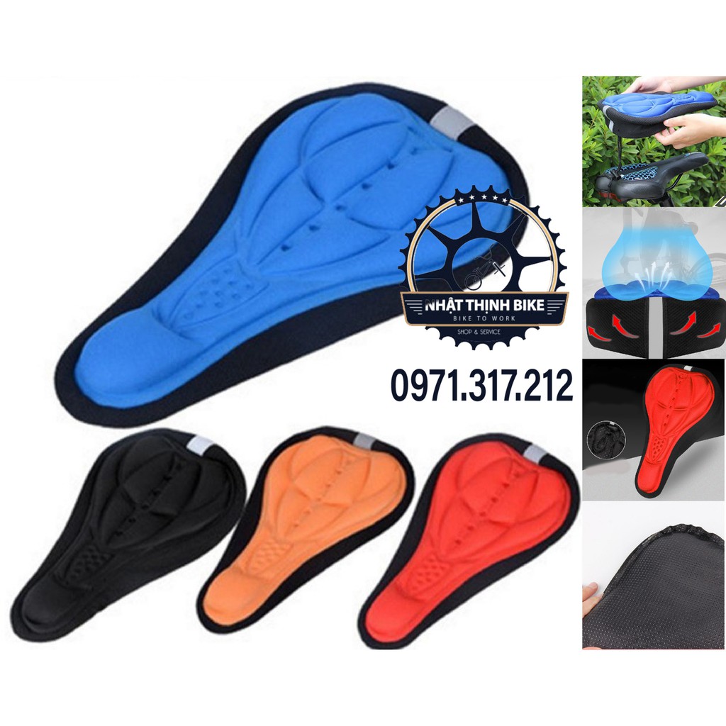 Bọc yên xe đạp thể thao Silicon 3D, Chất Liệu Silicon Mềm, Thoải Mái