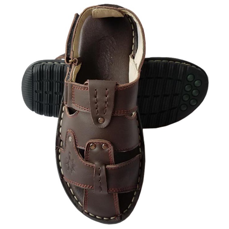 Giày Sandal Nam Bít Mũi Da Bò BIGBEN SD100