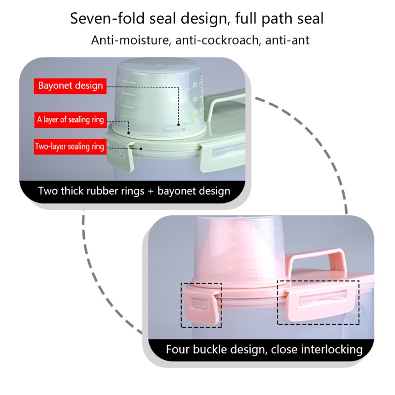 Hộp Đựng Thú Cưng Đi Kèm Với Cốc Đo Lường