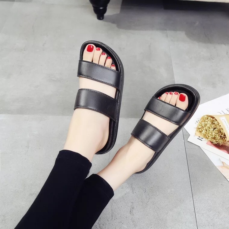 Tikp mùa hè phiên bản ​Hàn nữ Dép Sandal Đi Biển Chống Trượt 2 Màu Size 36-45 MS0702 Cho Nam Nữ