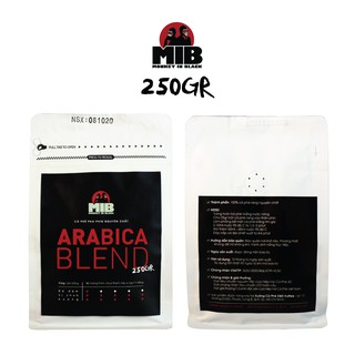 Cà Phê Rang Xay gói Arabica Blend 250gr - Cafe Arabica Rang Mộc Pha Phin Pha Máy MONKEY IN BLACK