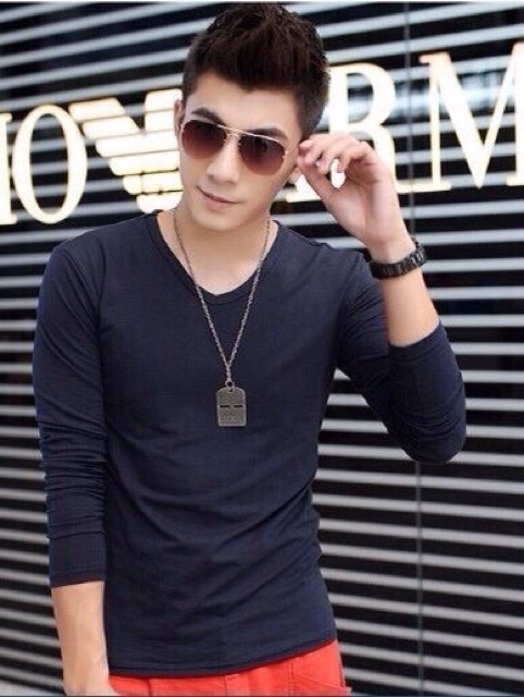 Áo thun dài tay thương hiệu Hollister - xám chì | BigBuy360 - bigbuy360.vn