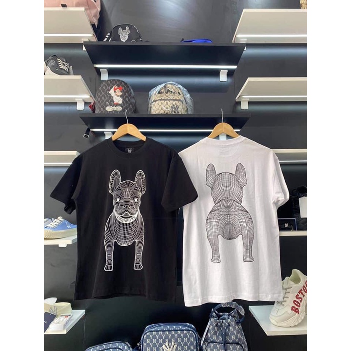 (HÀNG XUẤT XỊN) Áo thun outline 1868 4 MÀU LIFE/WORK LOGO BLACK / RED Made in KO/R/E/A full-tag-code  SIZE S M L