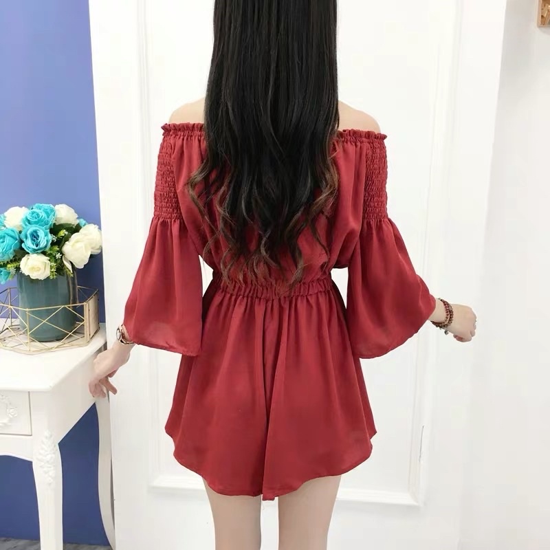 Jumpsuits phối dây thắt nơ ngực