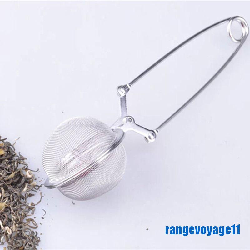 Dụng Cụ Lọc Trà Cầm Tay Hình Quả Bóng Bằng Thép Không