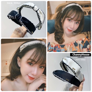 Channyhouse_ Bờm/cài tóc nơ Ch.a.ne.l dễ phối