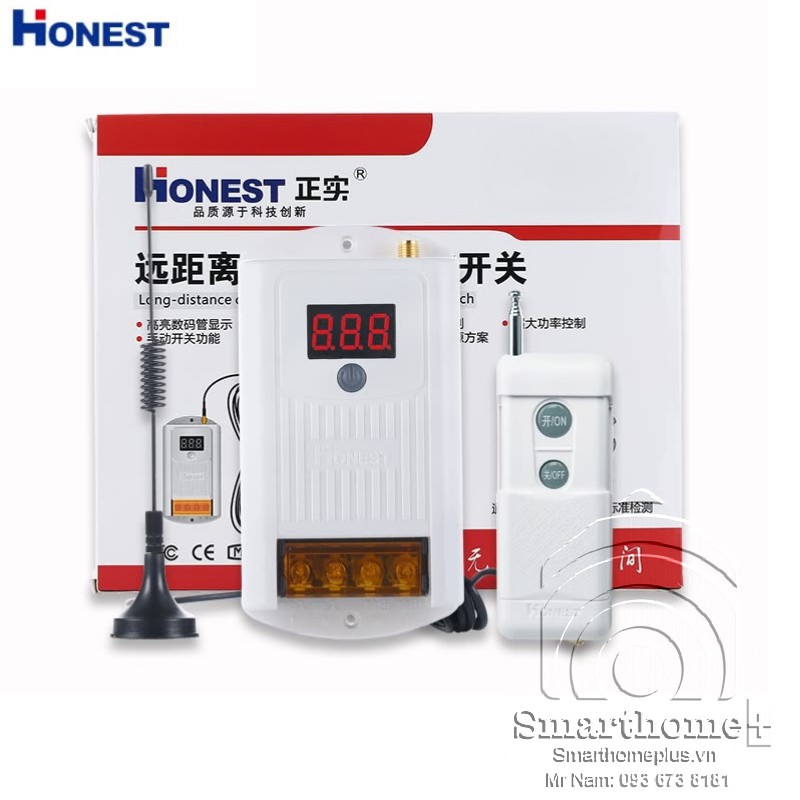 Công Tắc Điều Khiển Từ Xa 2Km (40A) Honest HT-7220W