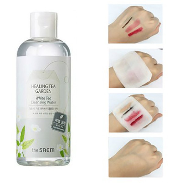 Nước Tẩy Trang Chiết Xuất Từ Các Loại Lá Trà The Saem Healing Tea Garden Cleansing Water