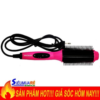 Lược điện uốn tóc nova 8810, lược uốn cúp đuôi tóc, lược chải phòng tóc