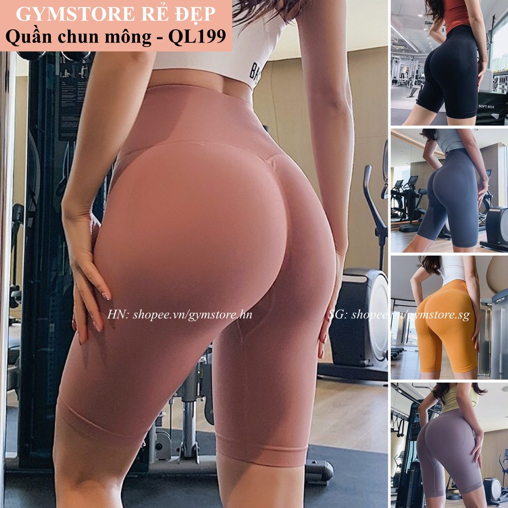 Quần biker short legging đùi sexy ❤️SIÊU XỊN❤️ thun dệt chun mông gen bụng co giãn 4 chiều thấm mồ hôi 𝐆𝐘𝐌𝐒𝐓𝐎𝐑𝐄 199