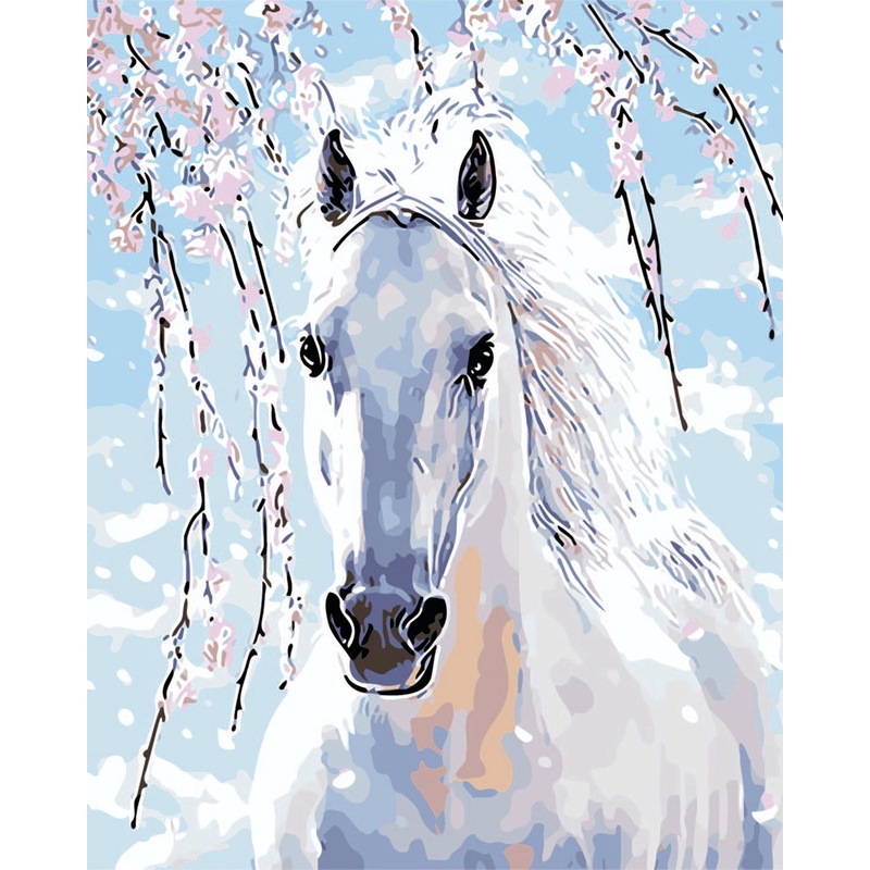Bộ Tranh Sơn Dầu Thủ Công Họa Tiết Động Vật Độc Đáo Dùng Trang Trí Phòng Nhà 40x50cm