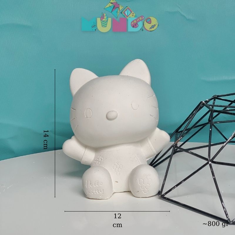 Tượng tô màu cao cấp chọn mẫu SIZE X HELLO KITTY, tượng thạch cao MUNDO