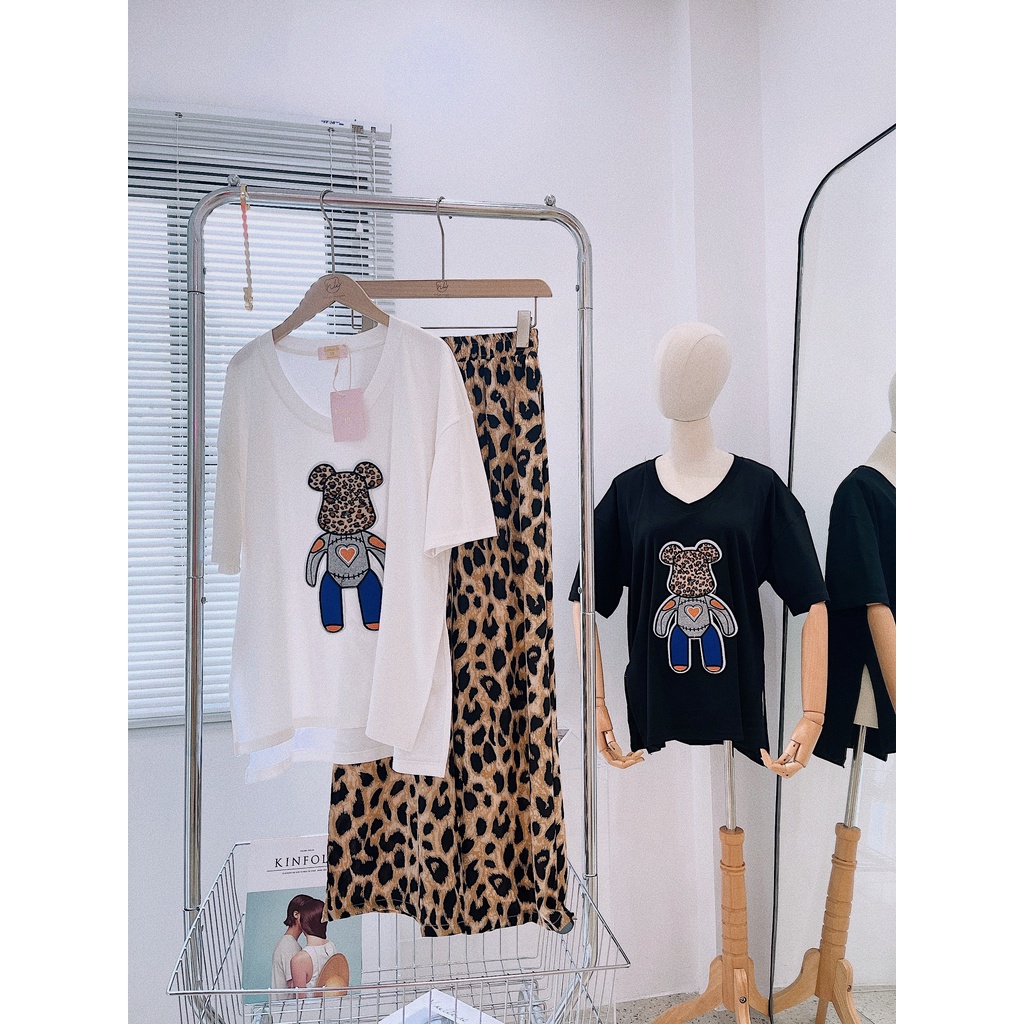 Set Áo Bearbrick Beo + Quần Suông